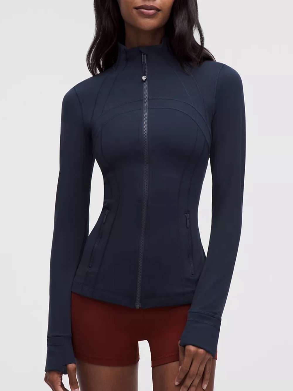 Lululemon define jacket Slim-Fit Navy Zip Front Jacket - Unknown Brand